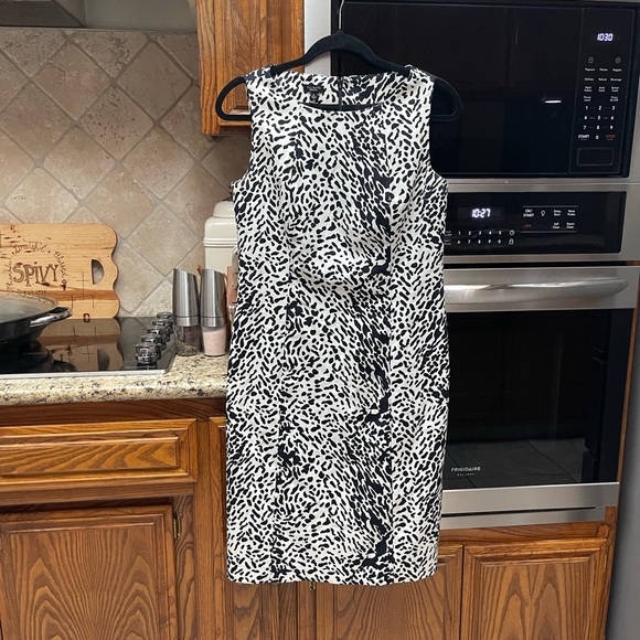 Talbots Black and White Midi Dress - Picture 1 of 3